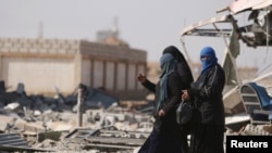 نمایی از شهر حسکه در ۲۶ فوریه ۲۰۱۶.