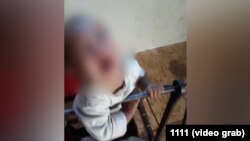 Cабалган кыз. Баткен облустук ички иштер башкармалыгы тараткан сүрөт. 30-январь, 2023-жыл.