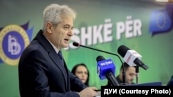 Kryetari i Bashkimit Demokratik për Integrim (BDI) Ali Ahmeti.