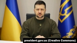 Ukrajinski predsjednik Volodimir Zelenski (na slici) je sankcije najavio 28. januara