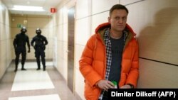 The Anti-Corruption Foundation of Russian opposition leader Aleksei Navalny (pictured) has been raided several times by law enforcement agents. (file photo)