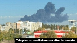 Атака дронів на «Газпром нафтохім Салават» 24 вересня 2025 року. Джерело фото: телеграм-канал Exilenova+