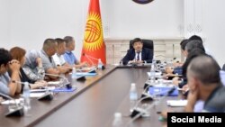 Акылбек Жапаров жана ККМ боюнча жумушчу топтун жыйыны. 8-июль, 2022-жыл. 