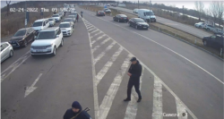 Sursa: live feed-ul polției de frontieră a Republicii Moldova, Palanca, 24 februarie 2022
