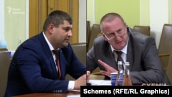 Олександр Козленко та Сергій Мережко, які вийшли у фінал конкурсу, але не змогли пройти критерій доброчесності від конкурсної комісії