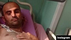 میثم پیرفلک، پدر کیان پیرفلک در بیمارستان