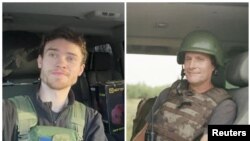 Двамата британски доброволци, които загинаха в Украйна - Крис Пари (вляво) и Андрю Багшоу (вдясно)