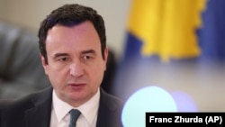 Premijer Kosova Albin Kurti tokom intervjua s Associated Pressom u Prištini, februar 2023. 