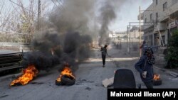 Pamje nga përleshjet në kampin Xhenin më 26 janar.