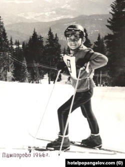 Петър Попангелов на Пампорово през 1966 г.