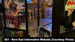 Klub "Crni ovan" nakon demoliranja, 16. januar 2023. godine 