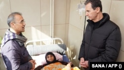 Asad u bolnici, Alep, 10. februar.