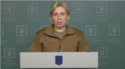 Irina Verescsuk ukrán miniszterelnök-helyettes 2022. február 26-án.