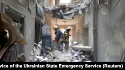 Харьков шаарындагы бомбаланган турак жайлар. 1-март, 2022-жыл.