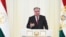 Президент Таджикистана Эмомали Рахмон выступает с ежегодным посланием к парламенту страны. 21 декабря 2021 года