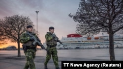 სამხედრო პატრული კუნძულ გოტლანდზე