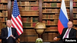 Джо Байден і Володимир Путін, червень 2021 року