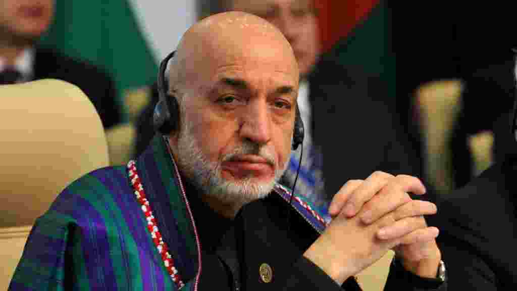 Президент Афганистана и члены афганской делегации