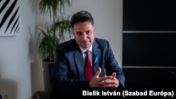 Márki-Zay Péter Dunaújvárosban 2022. március 30-án