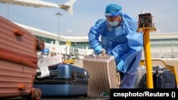 Ухандагы аэропорт. Иллюстрациялык сүрөт