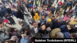 Митинг в Бишкеке. Октябрь 2022 года.
