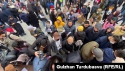 Митинг в Бишкеке. Октябрь 2022 года. 
