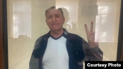 Український офіцер Олексій Кисельов у підконтрольному Росії Київському районному суді Сімферополя, жовтень 2022 року