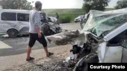 Бишкек-Ош жолундагы кырсык. Сүрөт Жол кыймылынын коопсуздугун камсыздоо башкы башкармалыгынан алынды. 