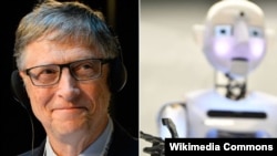 Білл Ґейтс та робот