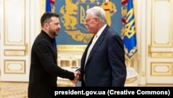 Володимир Зеленський і Кіт Келлог. Київ, 11 вересня 2025 року 