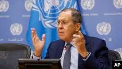 Външният министър на Русия Сергей Лавров