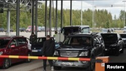 Черги автівок на виїзді з Росії до Фінляндії 22 вересня 2022 року. Фото ілюстративне 