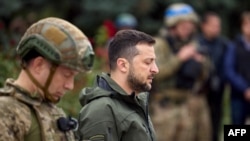 Volodimir Zelenski la Izium