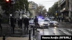 Поліція на вулицях Белграда під час Європрайду, 17 вересня 2022 року