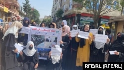 Кабулдагы аялдардын акциясы.