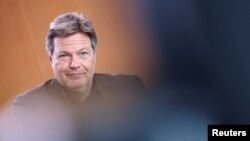 Robert Habeck, vicecancelar, ministrul german al Economiei și Climei. 