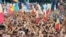 Miting organizat de Frontul Popular, cerând noi legi care să declare limba moldovenească limba oficială a statului, iunie 1989