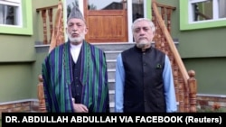 حامد کرزی رئیس جمهور سابق افغانستان و داکتر عبدالله عبدالله رئیس اجرایی حکومت جمهوری در افغانستان 