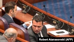 Lideri i LSDM-së, Zoran Zaev, partia e së cilit ka fituar më së shumti vota në zgjedhjet e 15 korrikut. 