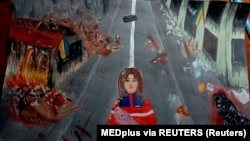 Украинадагы кризисти чагылдырган сүрөт