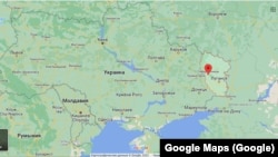 Severodonețk, Luhansk, Donețk. Harta Ucrainei, Google Maps.