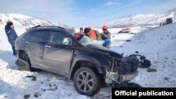 Талас-Суусамыр жолундагы автокырсык. (архив)