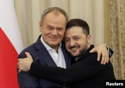 Дональд Туск и Владимир Зеленский