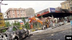 تصويری از نا آرامی های شامگاه سه شنبه در تهران