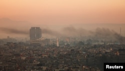 Sirijska prestonica Damask u jutro 1. januara 2025.