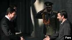 مراسم استقبال رییس جمهوری ایران از همتای ترکمنستانی خود در تهران