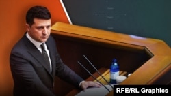 Президент України Володимир Зеленський на трибуні Верховної Ради, ілюстративне фото