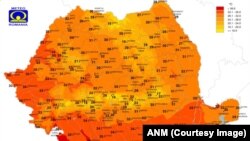 Codul portocaliu începe să se extindă în România, temperaturile foarte ridicate fiind extrem de periculoase. 