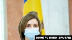 Președinta Maia Sandu, Chișinău, august 2021.
