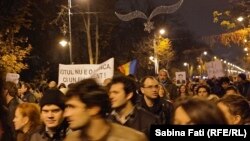 Protest în București pentru dreptul la vot al românilor din diaspora